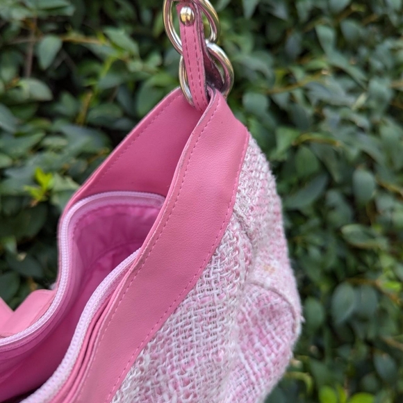 hello kitty pink bag purse handbag tweed look - Picture 6 of 7